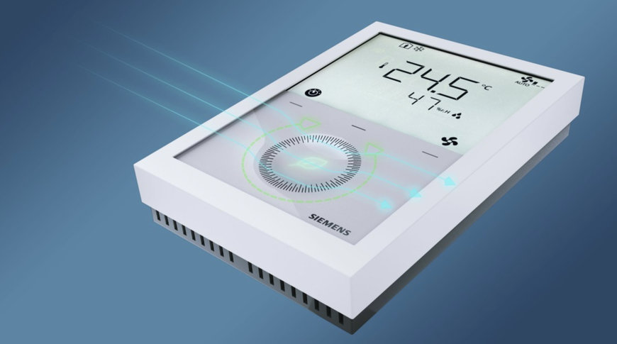 SIEMENS ÉTEND SA GAMME DE THERMOSTATS RDG200 AVEC DE NOUVELLES FONCTIONS DE SURVEILLANCE ET DE RÉGULATION DE LA QUALITÉ D'AIR
